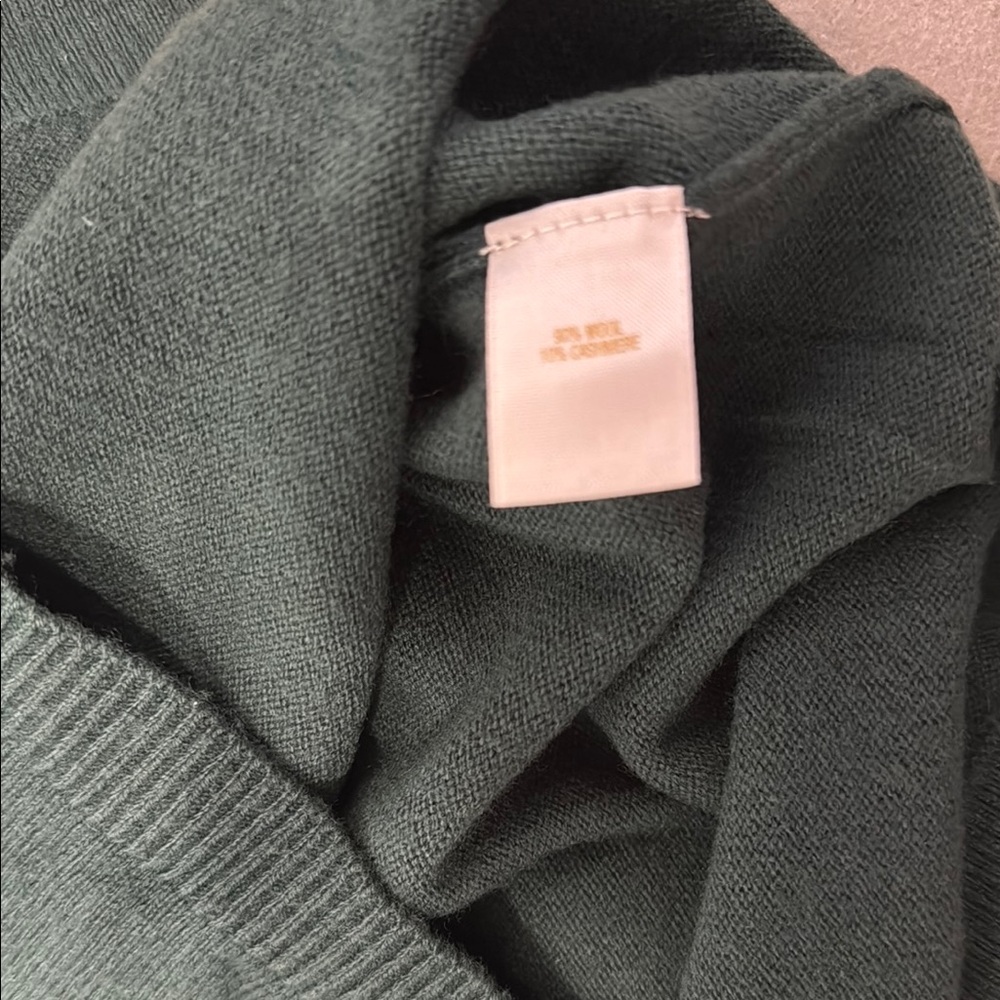 Kate Spade Dark Green Cardigan Sweater with Bow Detail - Picture 6 of 6